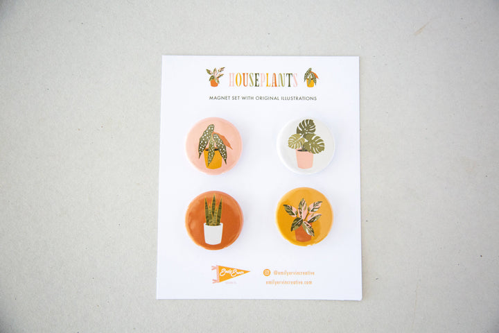 Houseplant Magnet Set