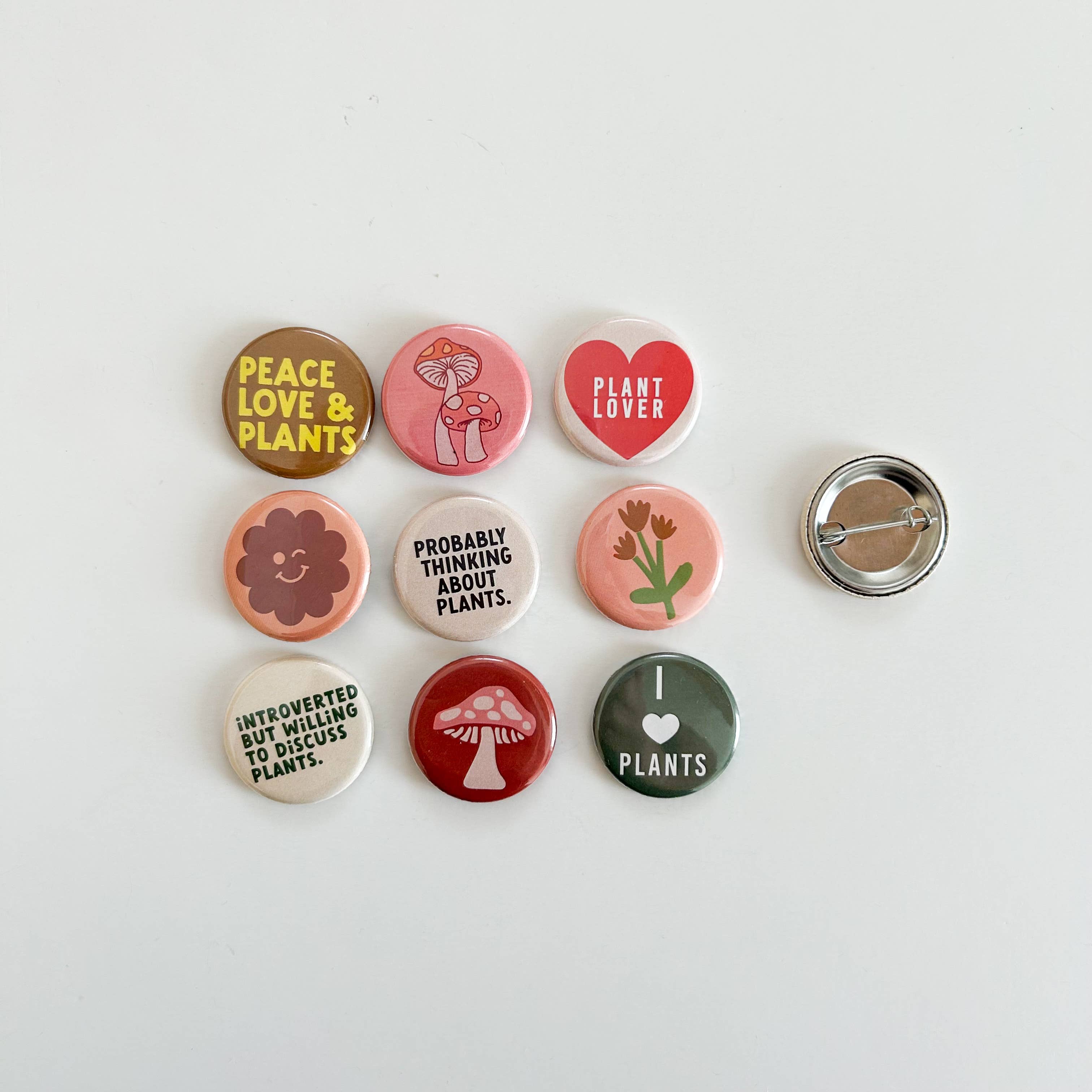 Plant Lover Buttons