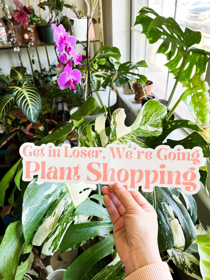 Plant Shopping Bumper Sticker