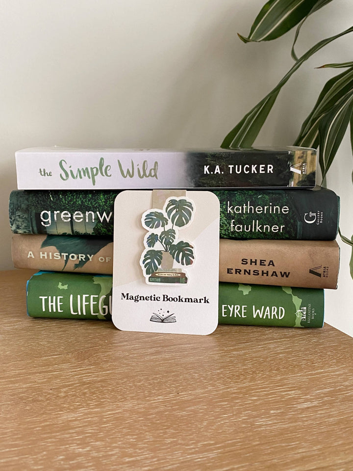 Monstera Book Stack Magnetic Bookmark