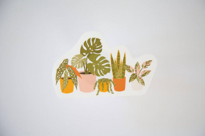 Houseplant Lineup Sticker