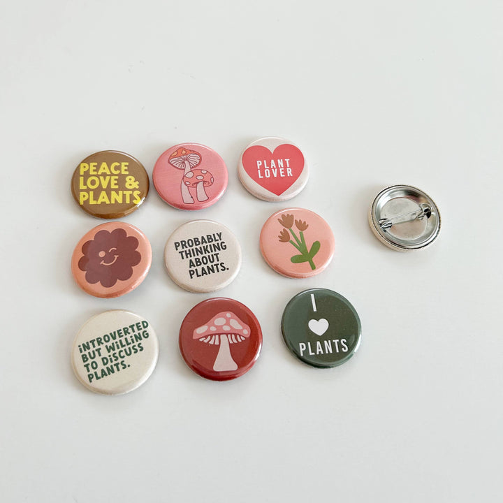 Plant Lover Buttons