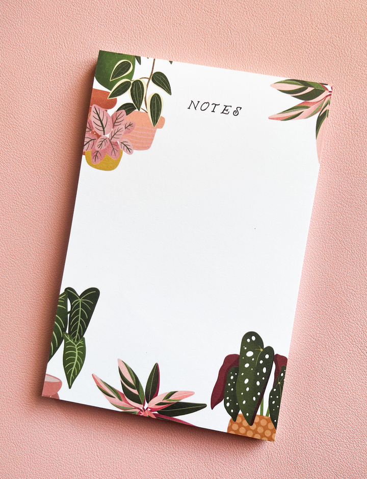 Houseplant Notes Notepad